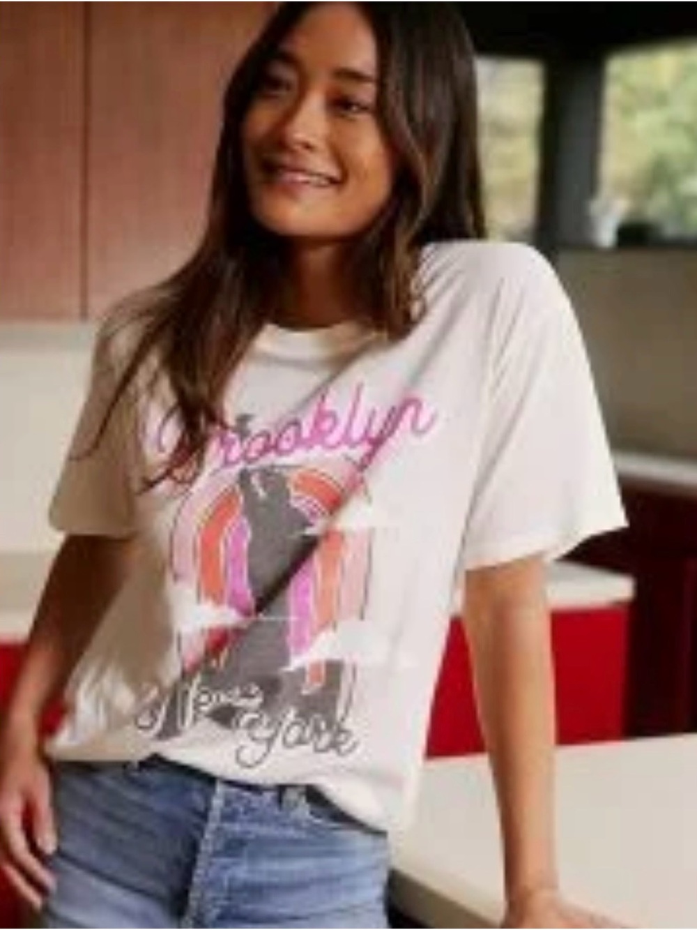 Anthropologie Letluv Brooklyn Graphic Tee NWOT